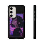 Melancholy Anime Girl Phone Case Vaporwave Tough Case
