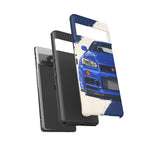R34 Skyline GT-R Bayside Blue Tough Phone Case for 90s JDM Fans