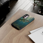 Largemouth Bass Phone Case, Sunlit Underwater Tough Cover, Gift