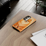 Pomeranian Tiny Fox Fluffy Art Tough Phone Case