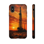 Texas Oil Rig Sunset phone case | Tough Cases