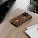 Basset Hound Phone Case Jazz Saxophone Tough Cover Gift Art