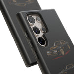 Trans Am Phone Case Black Gold, Three-View Vector Tough Cover