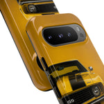 Classic Camaro SS Phone Case, Yellow 69 Muscle Car Cover, Gift for Guys