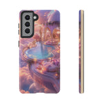 Floating Pool Deck Phone Case, Pastel Cloud 3D Render Cover