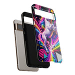 Neon Retro Rainbow Unicorn Phone Case | Tough Cases