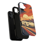 Retro Sunset Countach phone case | Sports car tough cover