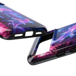 Neon Koi Reflection Vaporwave phone case | Tough Cover