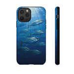 Amberjack School Phone Case, Open Water Sunlight Tough Cover
