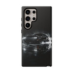 Black Sports Car Illustration 2023 Challenger SRT phone case | Car Drift Reflection
