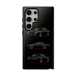 Black GNX Phone Case, Three-View Muscle Car Vector Tough Cover