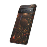 Tabby Cat on Christmas Tree phone case | Tough Case