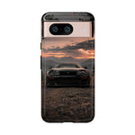 MK4 Supra Phone Case, Black JDM Sports Car Mountain Dusk Cover
