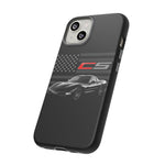 Black C5 Phone Case American Sports Car Tough Cover Gift