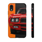 GTO The Judge Red Muscle Car Illustration Phone Case | Retro Classic Car