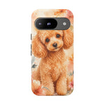 Miniature Poodle Whimsical Watercolor Art Tough Phone Case