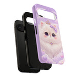 Persian Cat Kawaii Chibi Round Art Tough Phone Case