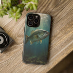 Largemouth Bass Phone Case, Sunlit Underwater Tough Cover, Gift