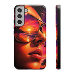 Sunset Reflection Sunglasses Retrowave 80s phone case