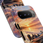 Sunset Bass Fishing Boat phone case | Tough Cover