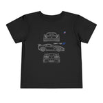 2019 ZR1 Blueprint Toddler T-Shirt Vintage Race Car Kids Graphic Tee