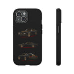 Trans Am Phone Case Black Gold, Three-View Vector Tough Cover