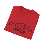 1991 MR2 SW20 Black Outline Silhouette Emblem Classic Car T-Shirt Fan Gift