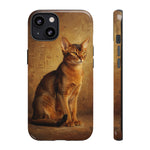 Abyssinian Warm Ticked Portrait Art Tough Phone Case
