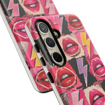 Pop Art Lips and Lightning Bolt Phone Case