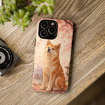Akita Cherry Blossom Phone Case Sakura Dog Lover Gift
