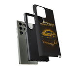 Z06 Corvette Phone Case, Yellow Neon Chrome Studio Cover