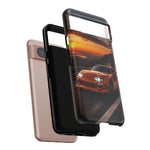 Supra MK4 Orange Touge Night JDM Speed Art Tough Phone Case