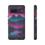 2 Rounds Canada Retina Artwork Vaporwave Phone Case – Landscape Aesthetic
