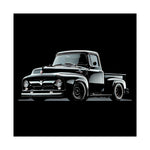 1956 Ford F-100 Pickup Poster Wall Art Print Classic Truck Garage Decor Gift