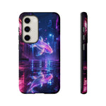 Neon Koi Reflection Vaporwave phone case | Tough Cover