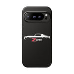 1970 Camaro Z28 White Silhouette Tough Phone Case Cover Gift