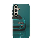 Teal Supra Phone Case, MK4 90s JDM Legend Tough Protective Cover for Men