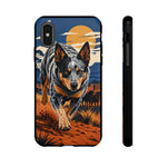 Blue Heeler Australian Cattle Dog Art Tough Phone Case