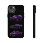 Purple R33 Skyline GTR JDM Sports Car Phone Case Tough Multi View