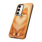 Pomeranian Tiny Fox Fluffy Art Tough Phone Case