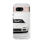White NSX Phone Case, Retro 90s JDM Supercar Cover, Gift for Car Lovers