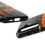 Orange Daytona Phone Case, Rainy City Night Muscle Car Tough Cover
