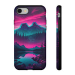 2 Rounds Canada Retina Artwork Vaporwave Phone Case – Landscape Aesthetic
