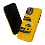 Yellow Supra Phone Case, MK4 90s JDM Legend Tough Protective Cover for Men