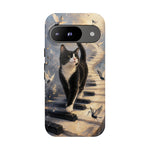 Piano Cat walking on keys Tough Case | Phone cover, musical cat art