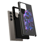 Holographic Skull Phone Case, Shattered Glass Iridescent Cover