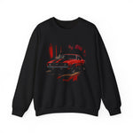 1969 Camaro SS Muscle Car Red Black Art Classic Chevy Crewneck Sweatshirt