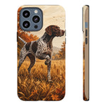 German Shorthaired Pointer Pointing Art Tough Phone Case