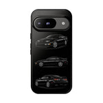 Black 300ZX Sports Car Tough Phone Case - Multi View