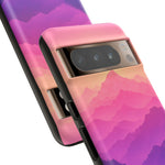 Pastel Mountain Haze Vaporwave Art Tough Phone Case